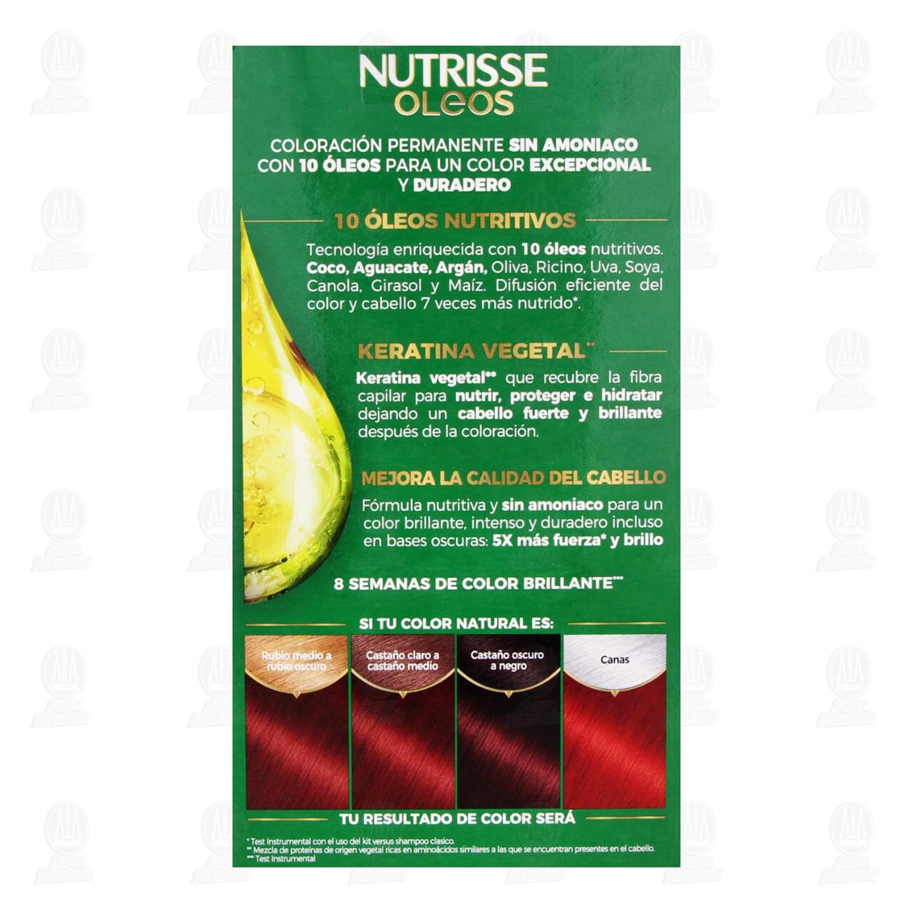 Tinte Garnier Nutrisse Oleos Color Rubio Rojizo Profundo (6.66), 1 pz. image number 2