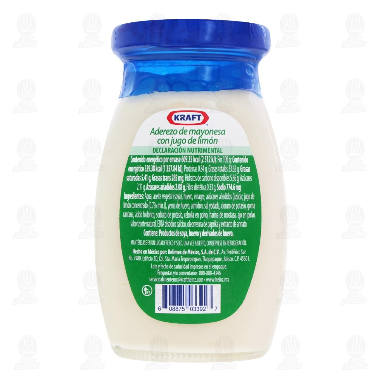 Aderezo Kraft de Mayonesa con Jugo de Limón, 185 gr. image number 2