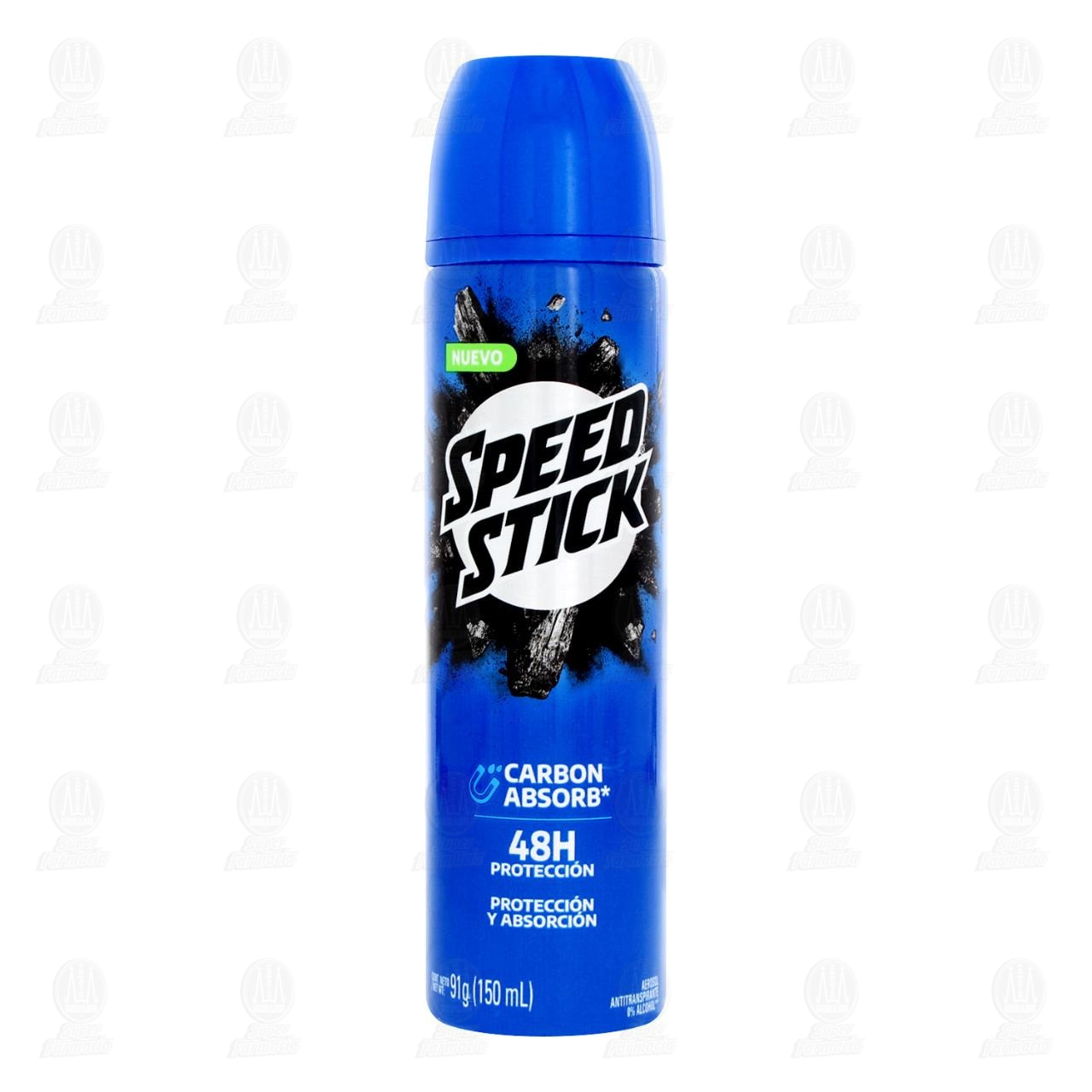 Antitranspirante Speed Stick Carbon Absorb en Aerosol, 150 ml. image number 1