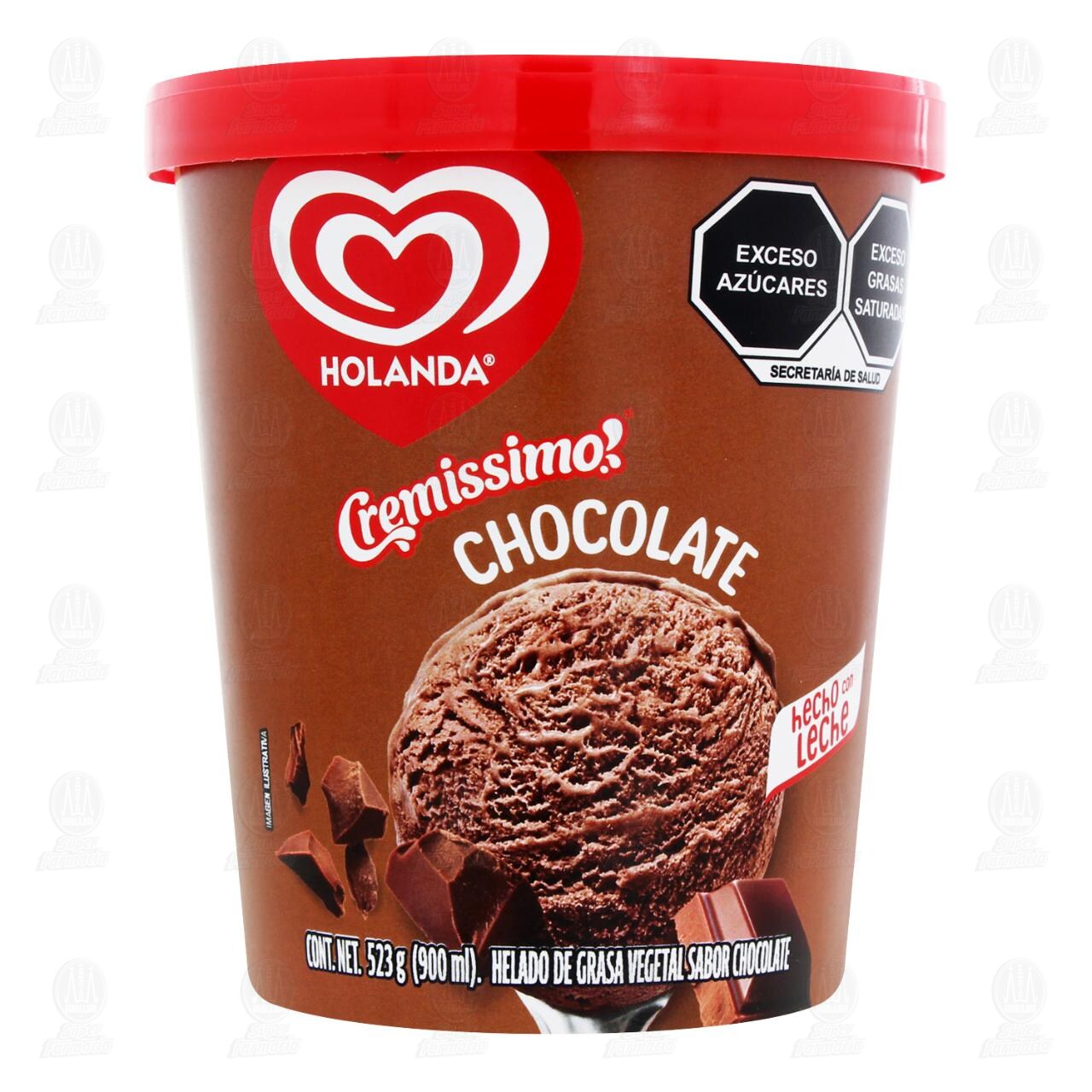 Helado Holanda Cremissimo Chocolate, 900 ml. image number 1