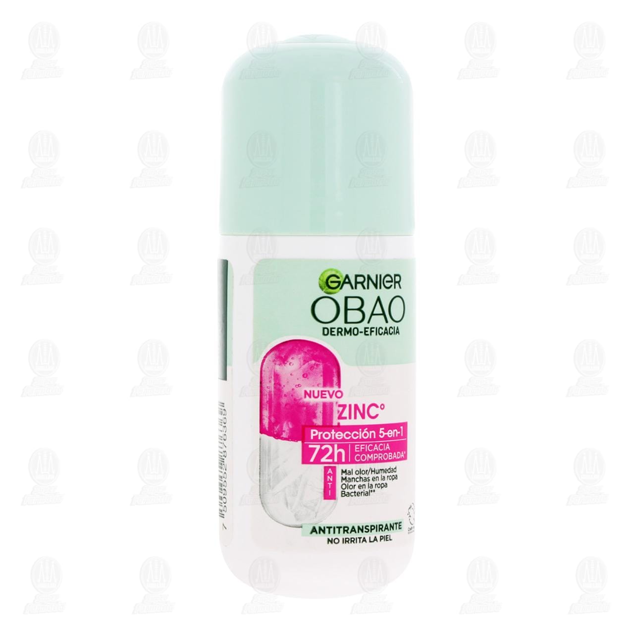 Imagen para Antitranspirante Obao Dermo Eficacia Zinc Protección 5 en 1 Roll-On, 65 gr.