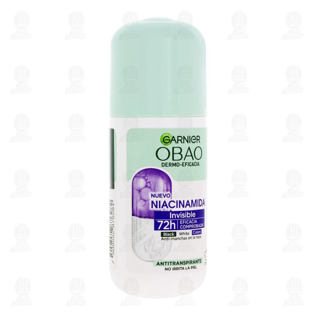 Imagen para Antitranspirante Obao Dermo Eficacia Niacinamida Invisible Roll-On, 65 gr.