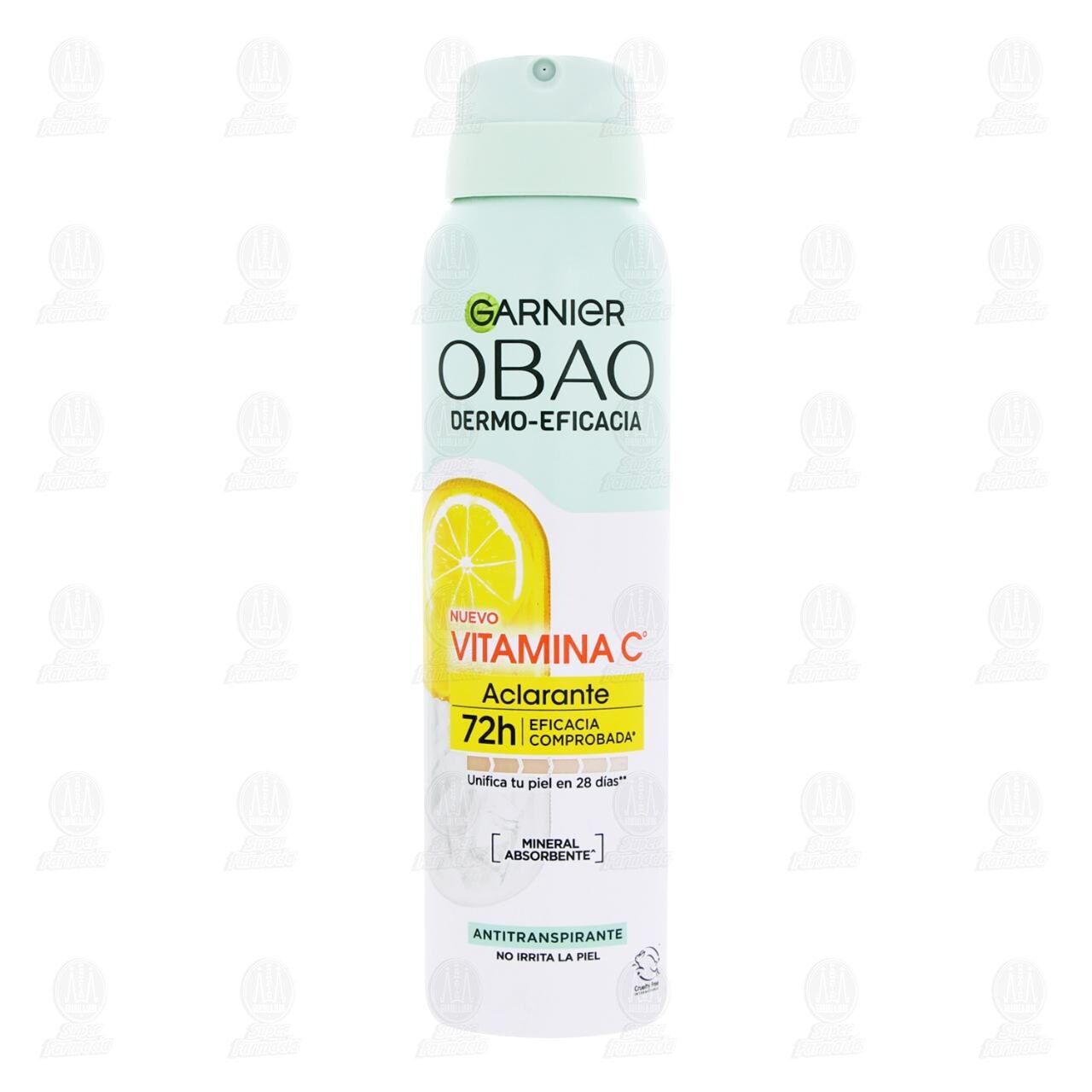 Antitranspirante Obao Dermo-Eficacia Vitamina C Aclarante en Aerosol, 150 mililitros. image number 1