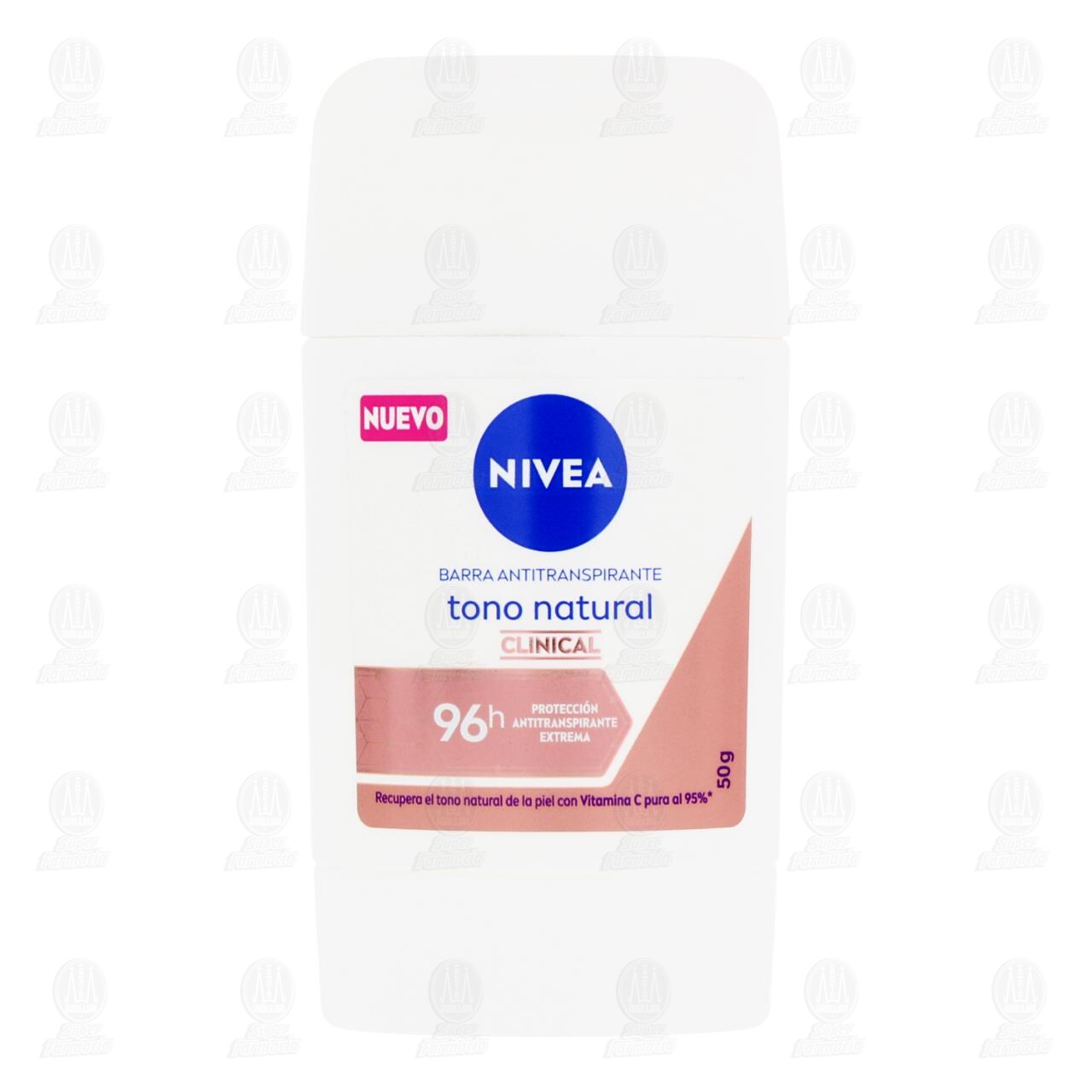 Nivea Antitranspirante Tono Natural Clinical en Barra, 50 gr. image number 1