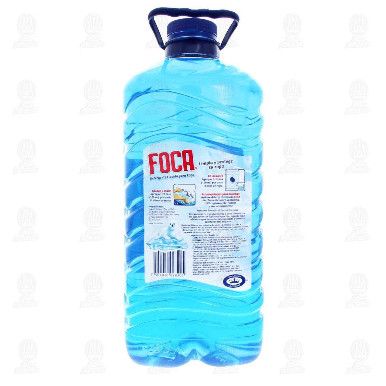 Detergente L&iacute;quido Foca para Ropa, 3.785 l. image number 2