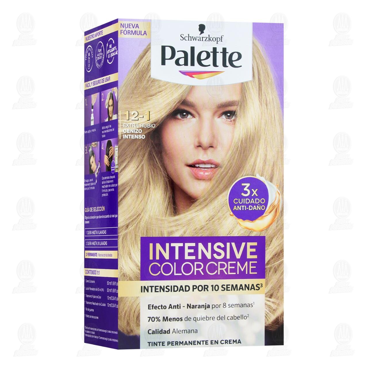 Imagen para Tinte Palette Color Extra Rubio Cenizo Intenso (12-1), 1 pz.