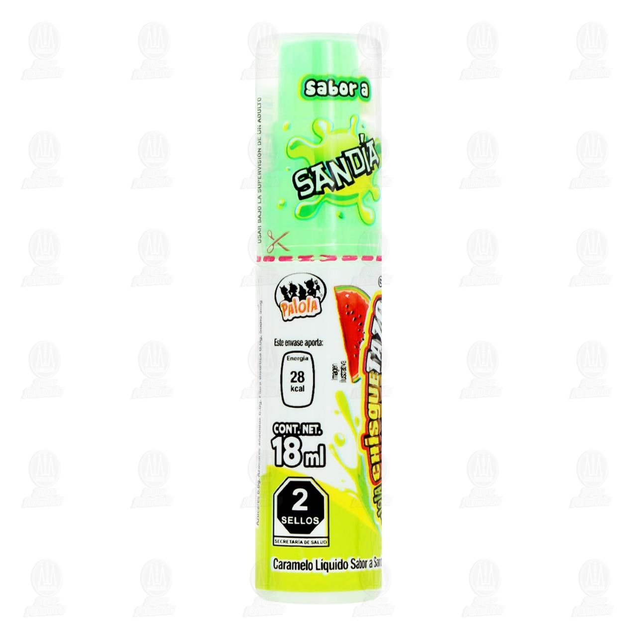 Imagen para Caramelo Líquido Palola Chisguetazo Sabor Sandía, 18 ml.