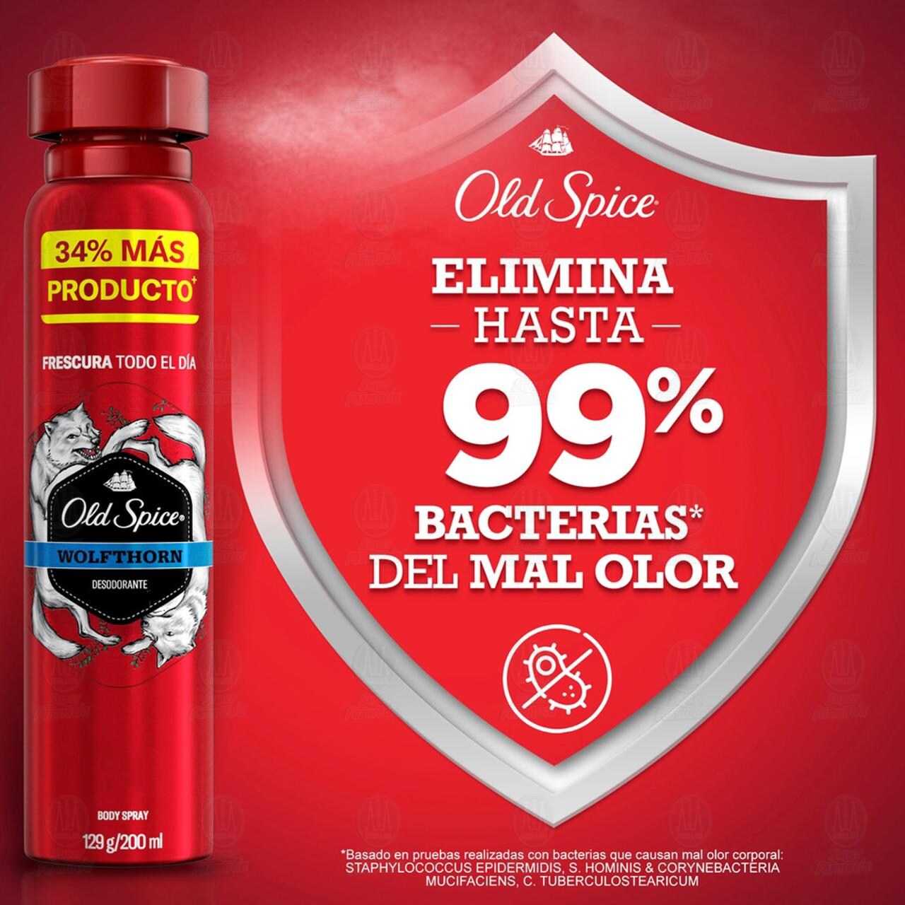 Desodorante Old Spice Wolfthorn en Aerosol, 200 ml. image number 2