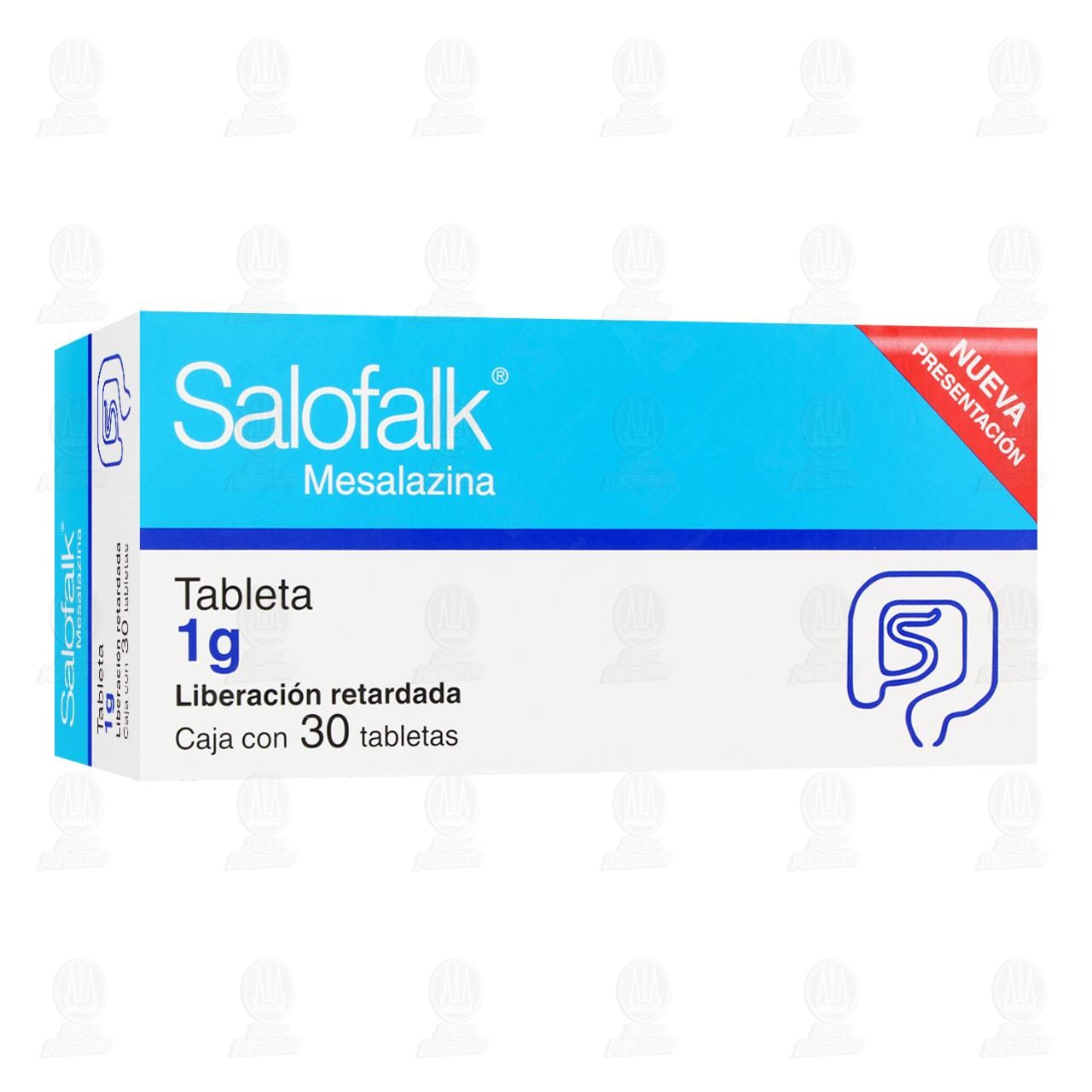 Salofalk 1 gr, 30 tabletas. image number 0