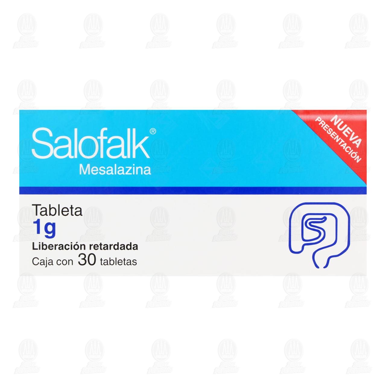 Salofalk 1 gr, 30 tabletas. image number 1