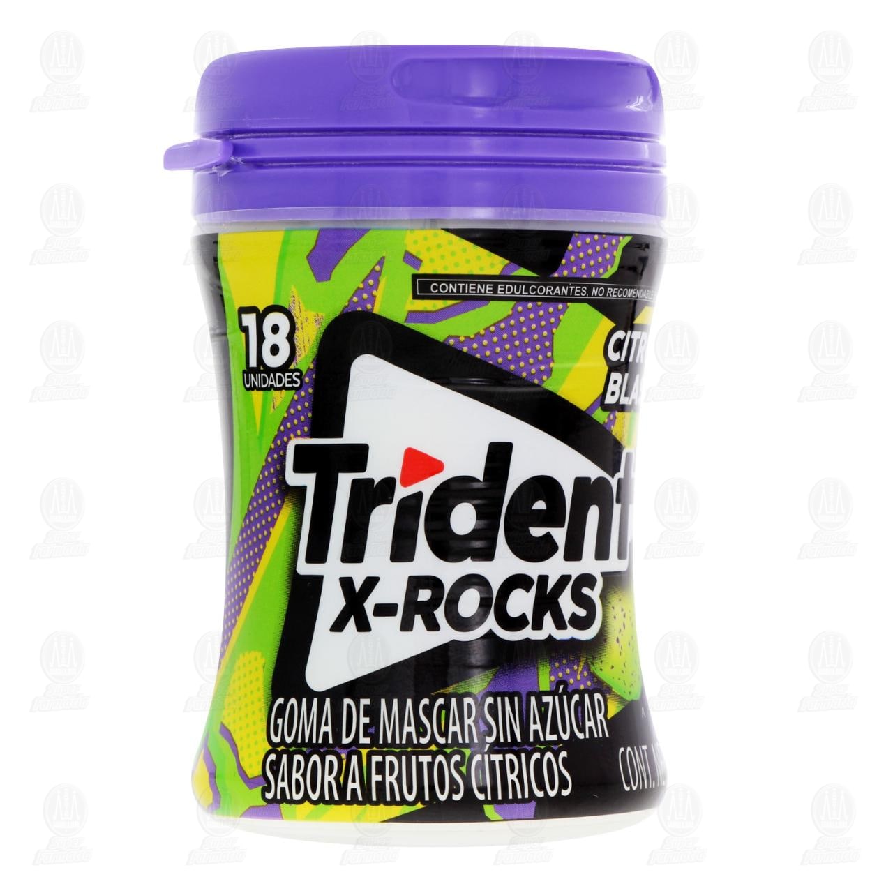 Imagen para Goma de Mascar Trident X-Rocks Citrus Blast, 37.8 gr.