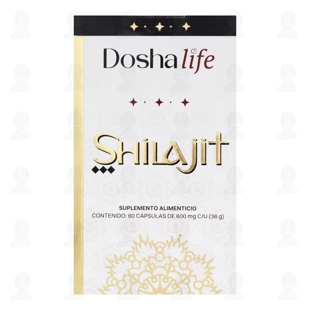 Suplemento Alimenticio Dosha Life Shilajit 600 mg, 60 C&aacute;psulas. image number 1