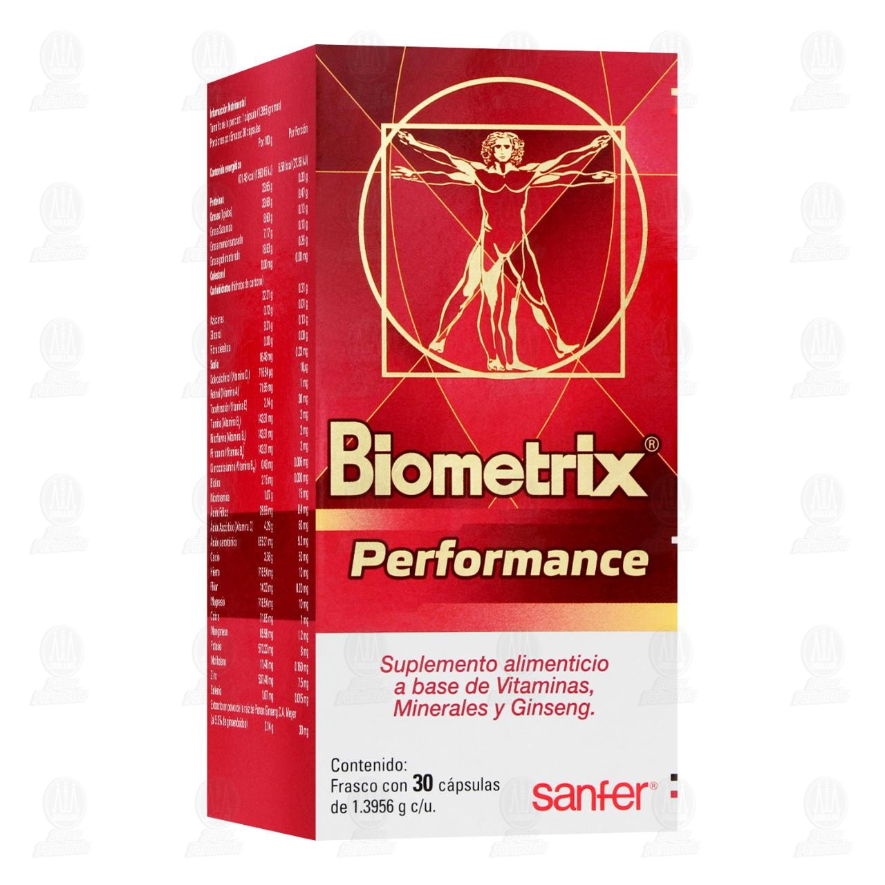 Biometrix Performance 1.3956 gr Suplemento Alimenticio, 30 C&aacute;psulas.