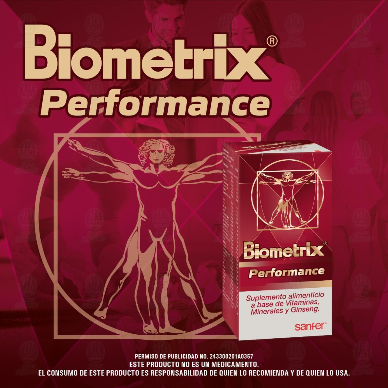 Biometrix Performance 1.3956 gr Suplemento Alimenticio, 30 C&aacute;psulas. image number 2