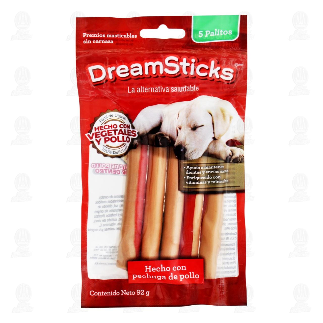 Premios Masticables para Perro Dream Sticks con Pollo y Vegetales, 92 gr.