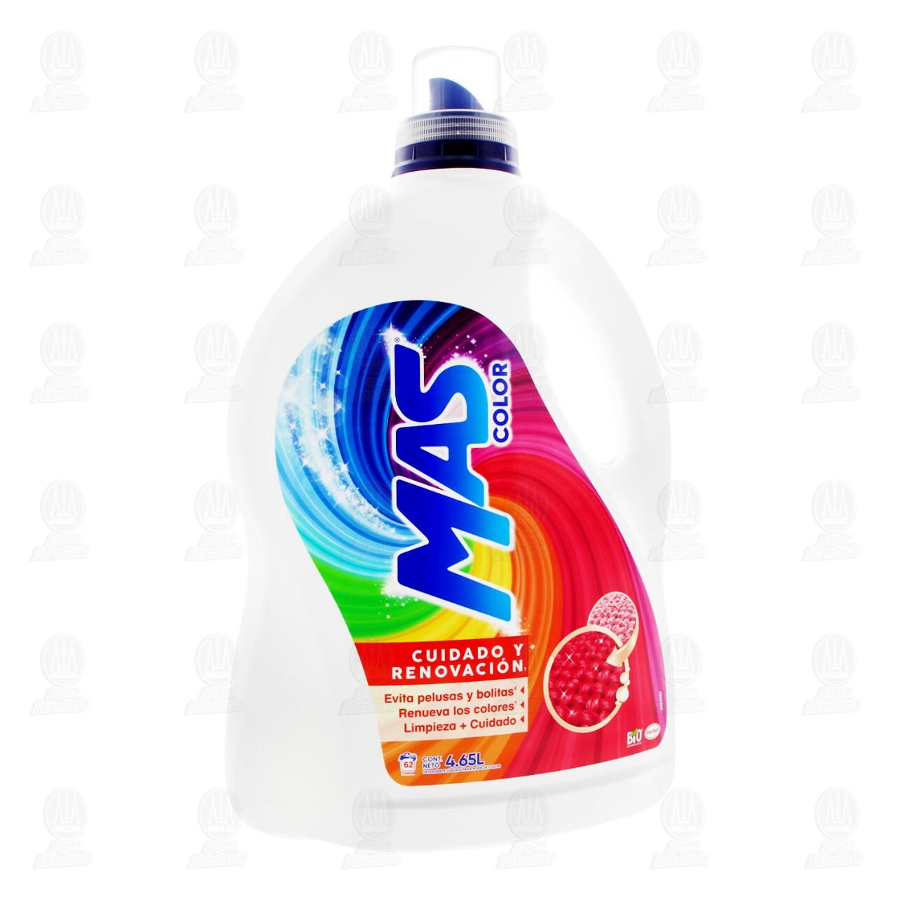 Detergente L&iacute;quido MAS Color Cuidado y Renovaci&oacute;n, 4.65 l. image number 0