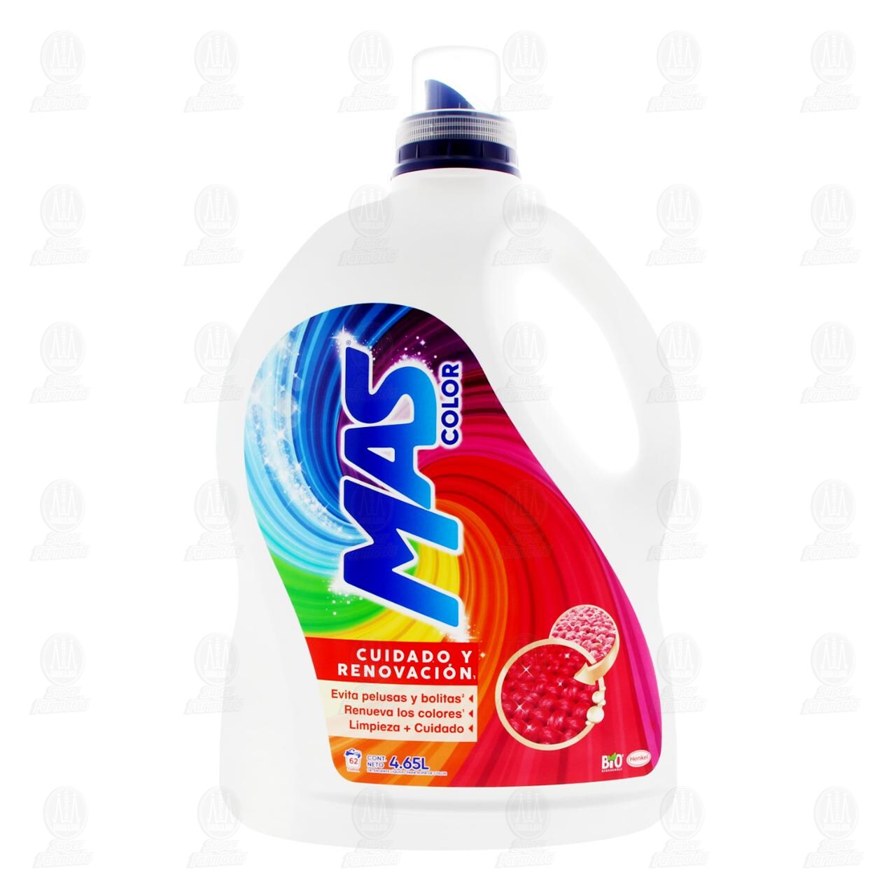 Detergente L&iacute;quido MAS Color Cuidado y Renovaci&oacute;n, 4.65 l. image number 1