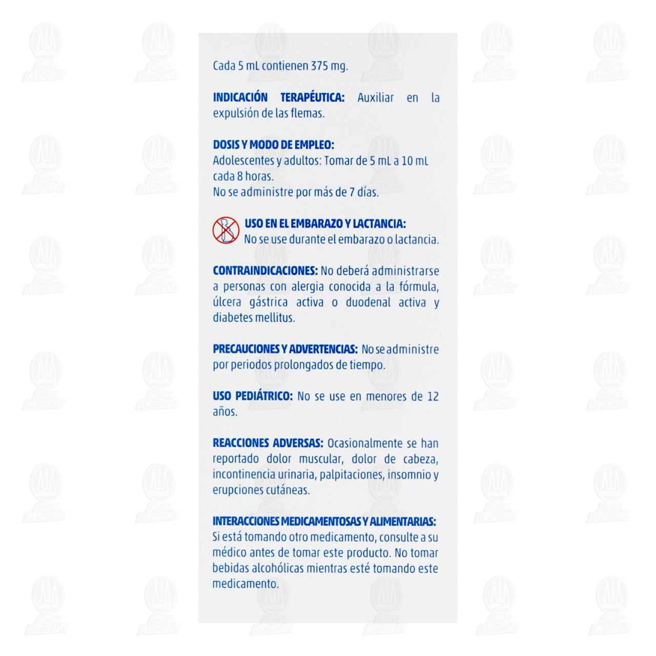 Carbociste&iacute;na Soluci&oacute;n 375mg/5ml, 150 ml Pharmalife. image number 2