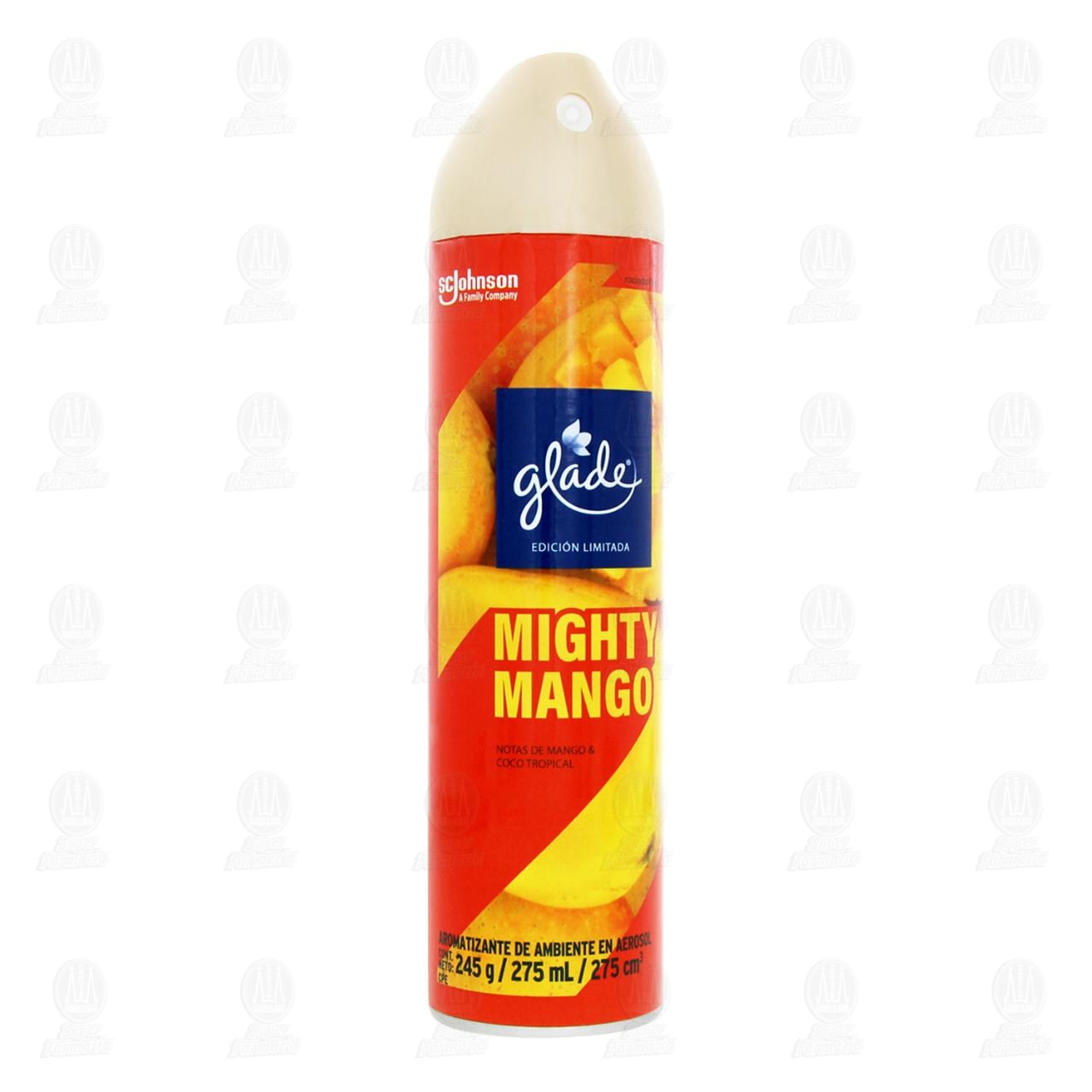 Imagen para Aromatizante Glade en Aerosol Mighty Mango, 275 ml.