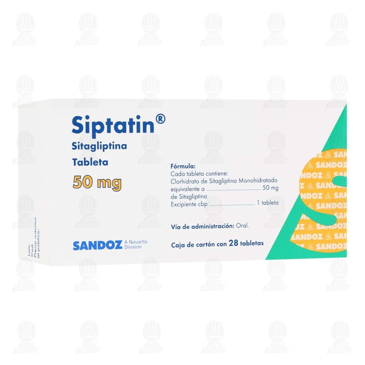 Imagen para Siptatin 50 mg, 28 Tabletas.