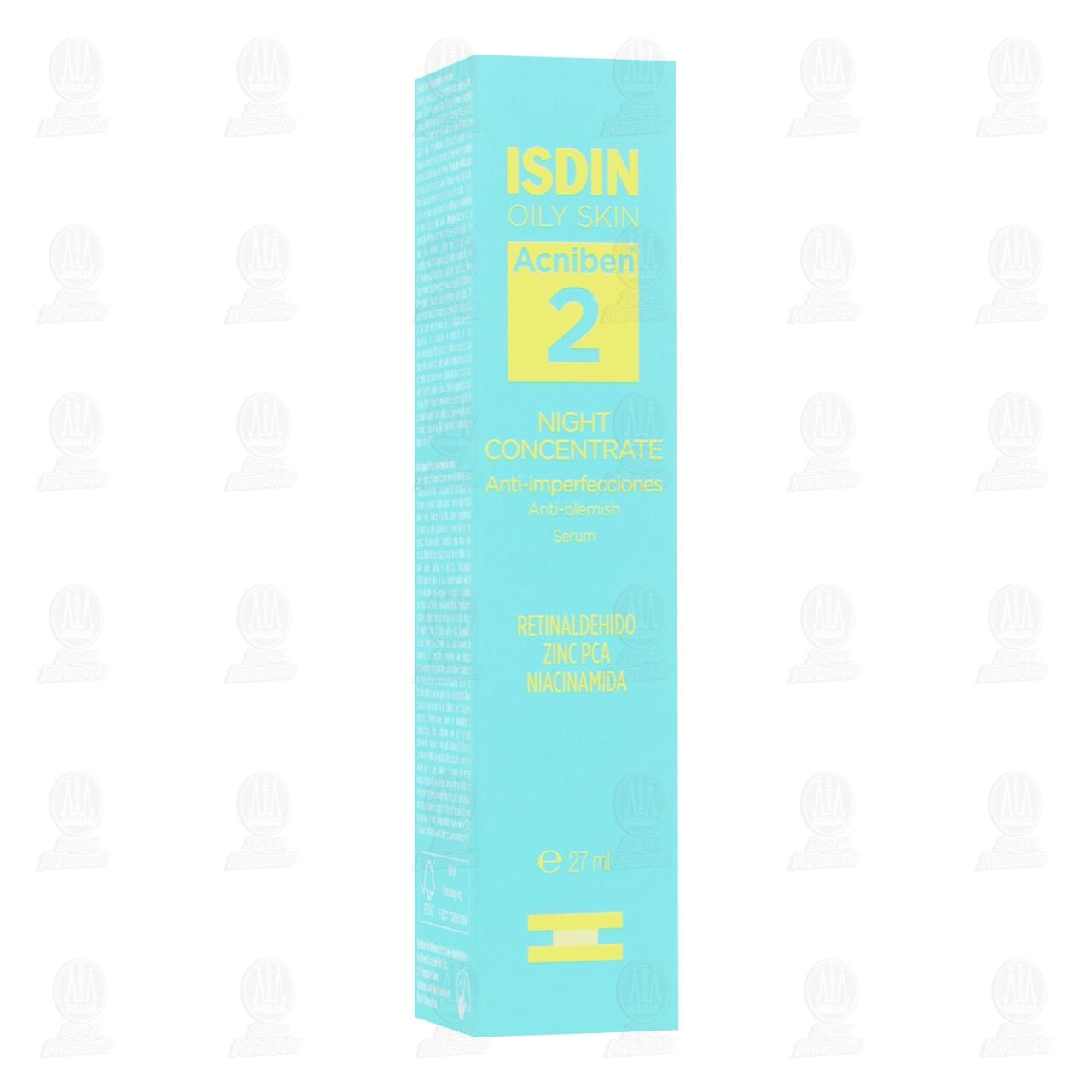 Isdin Oily Skin Night Concentrate Sérum Anti-imperfecciones Acniben, 27 ml.