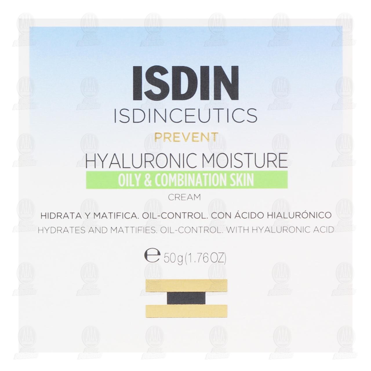 Isdin Prevent Hyaluronic Moisture Cream Oily & Combinati&oacute;n Skin, 50 gr. image number 1