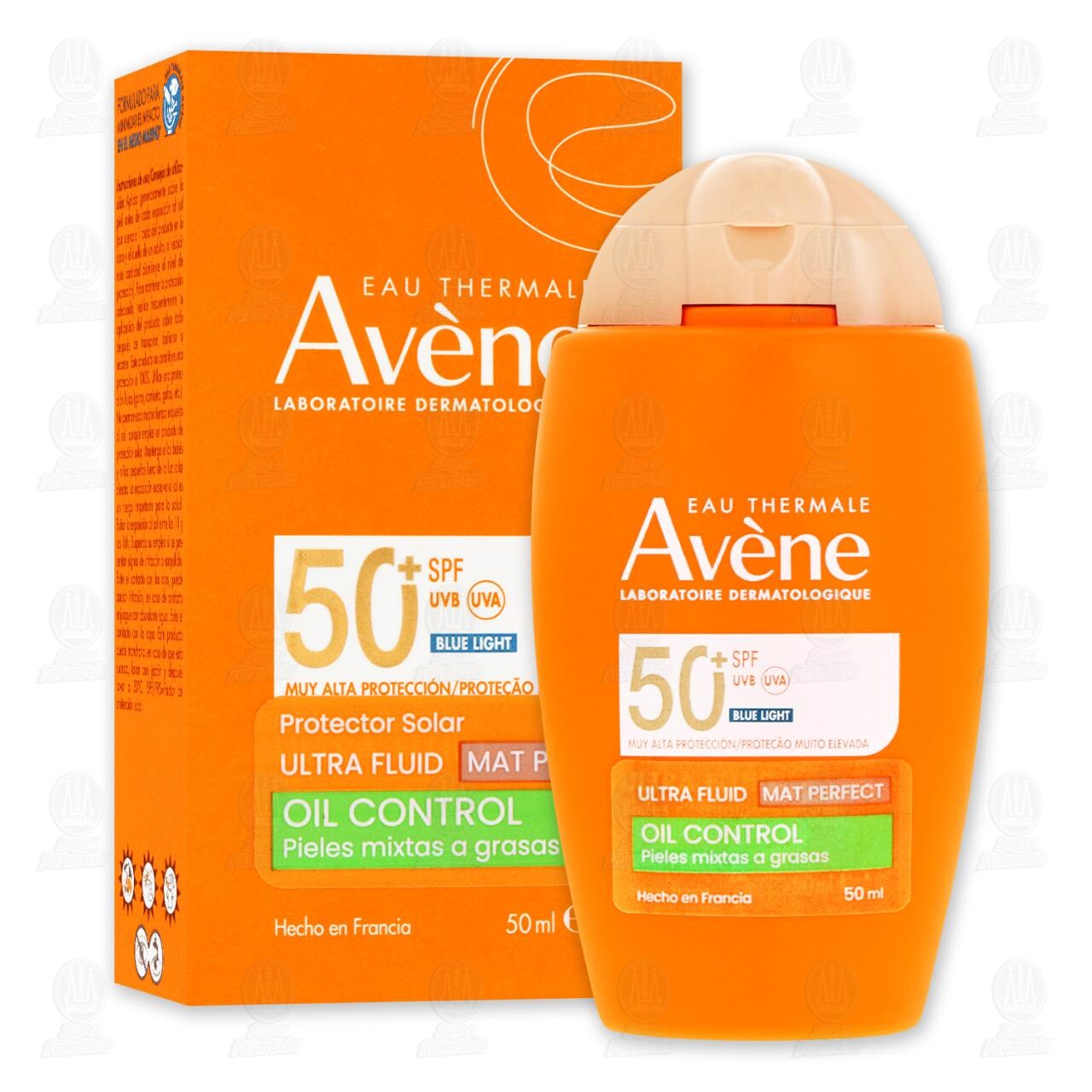 Protector Solar Avène 50 SPF+ Ultra Fluid Mat Perfect Oil Control Pieles Mixtas a Grasas, 50 ml. image number 2