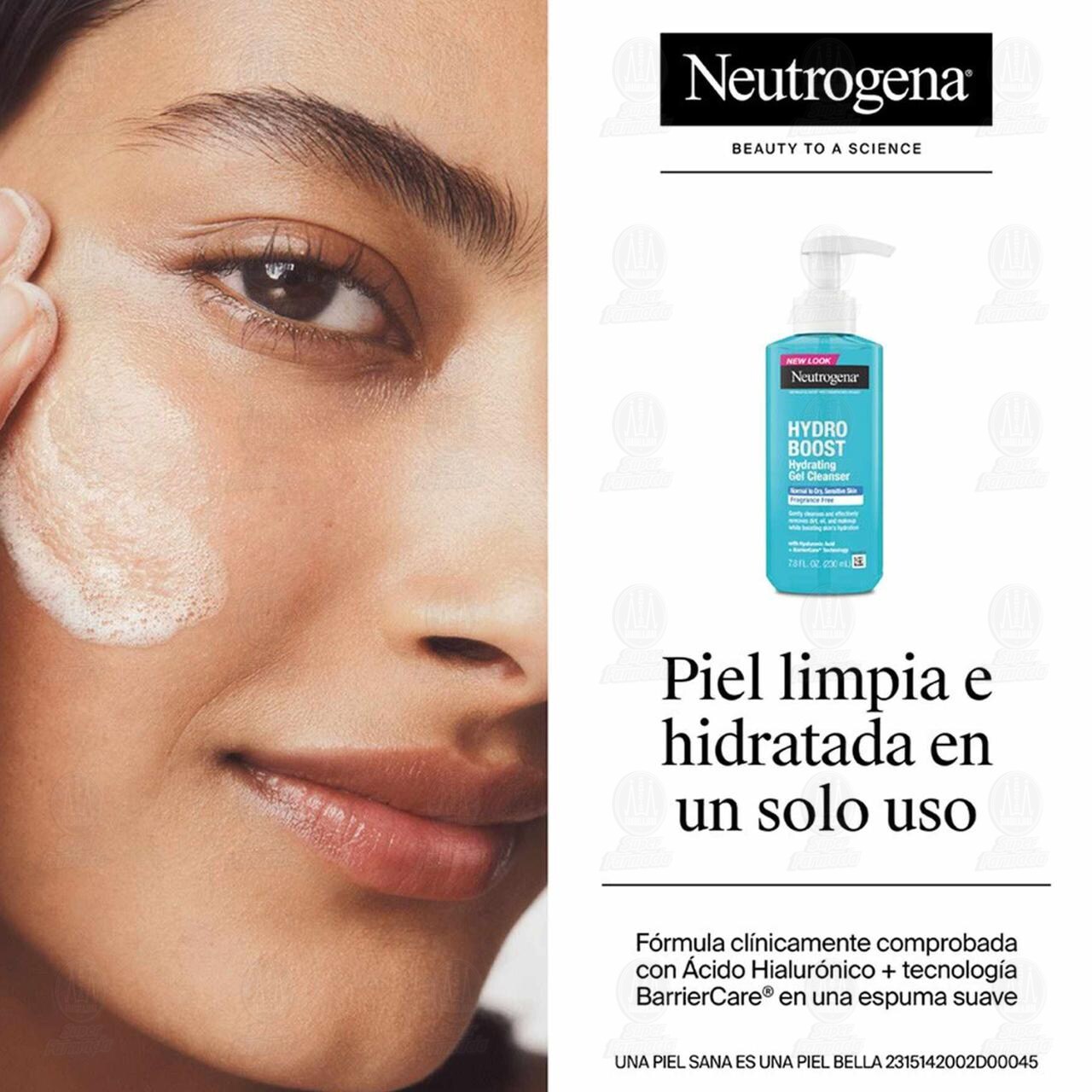 Gel Limpiador Neutrogena Hydro Boost Facial, 230 ml. image number 4