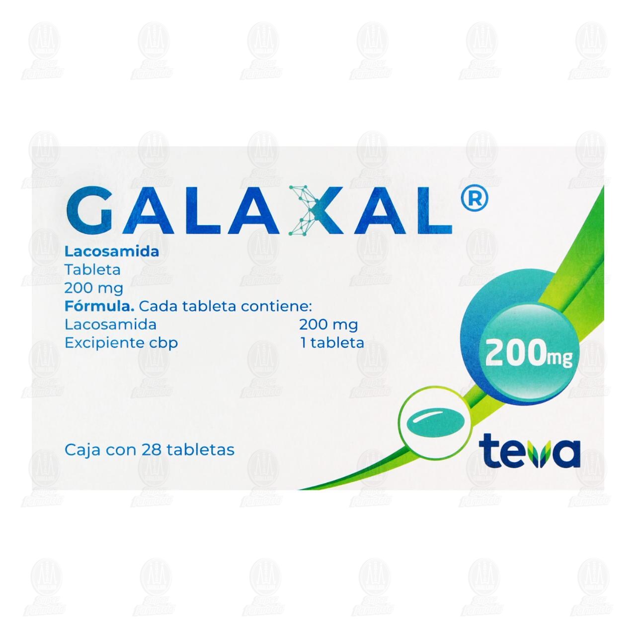 Galaxal 200 mg, 28 Tabletas. image number 2