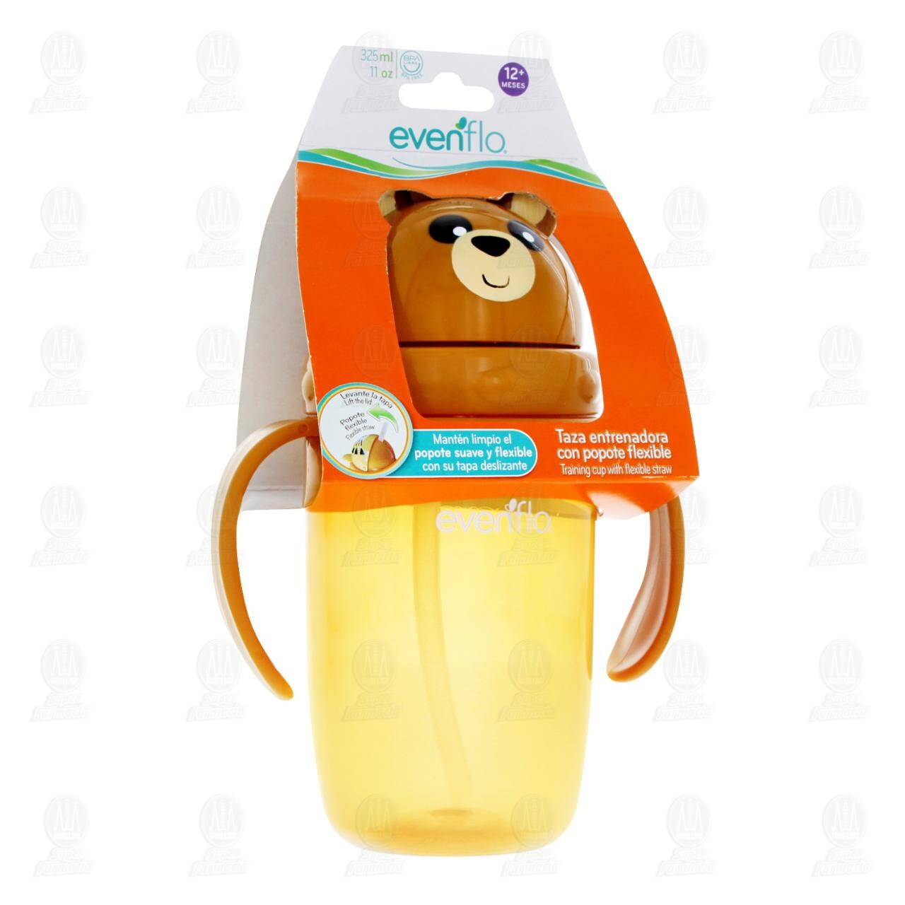 Taza Entrenadora Evenflo con Popote Flexible, 1 pz.
