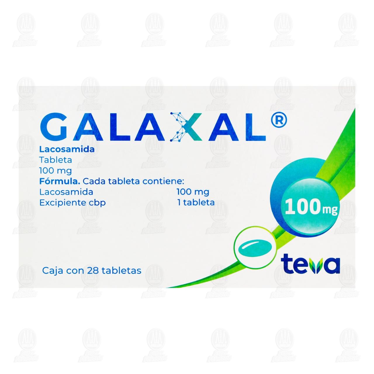 Galaxal 100 mg, 28 Tabletas. image number 2