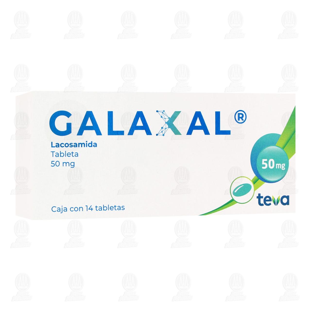 Galaxal 50 mg, 14 Tabletas. image number 0