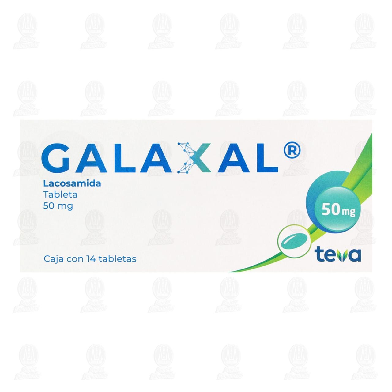 Galaxal 50 mg, 14 Tabletas. image number 1