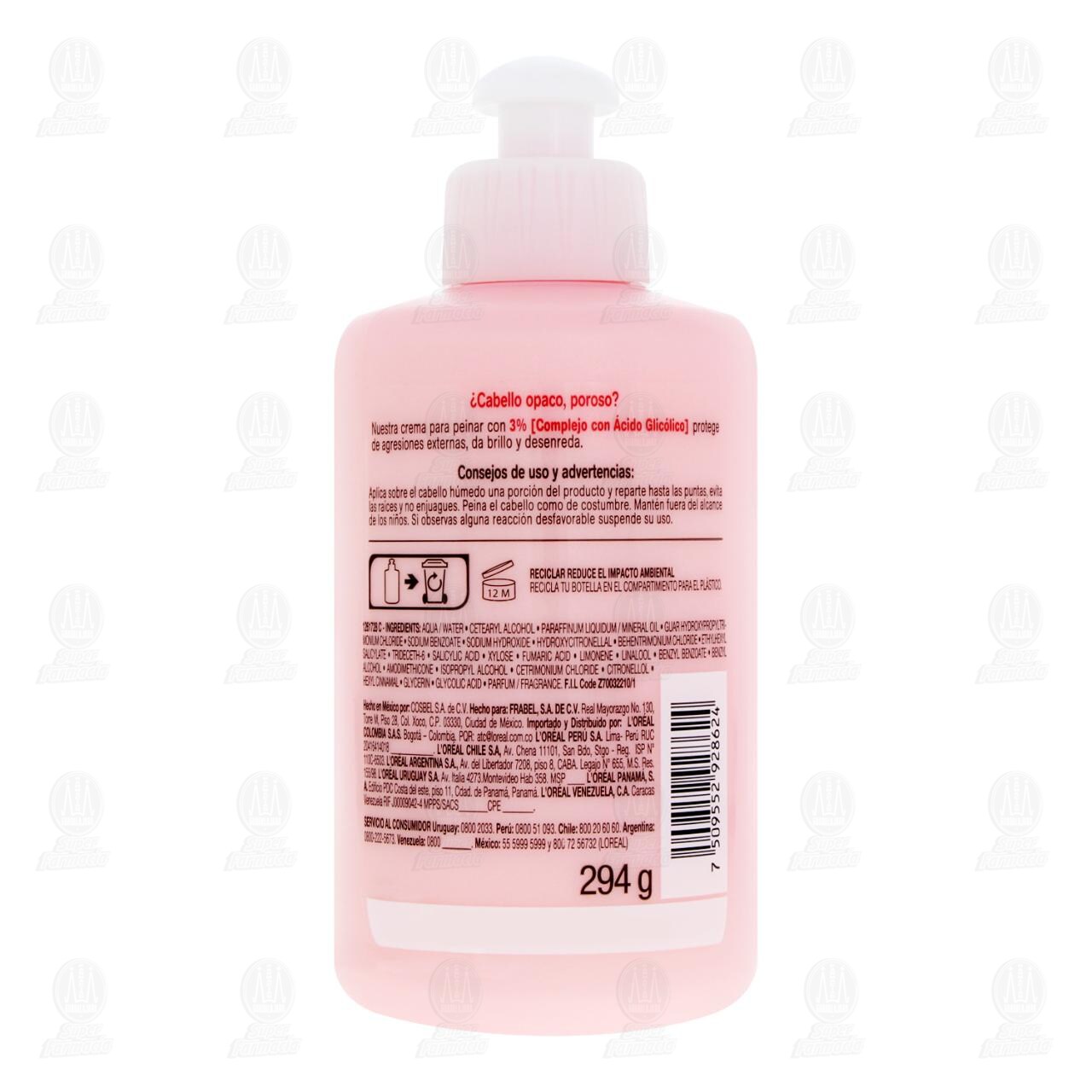 Crema para Peinar Elvive Glycolic Gloss, 300 ml. image number 2