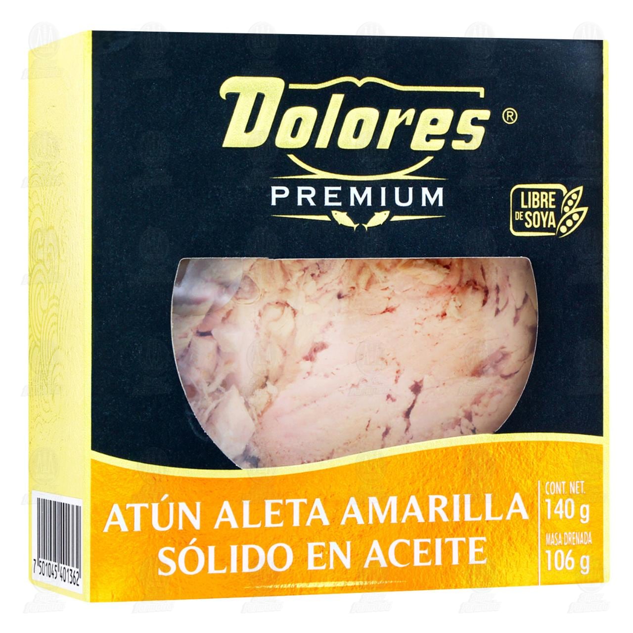 Imagen para Atún Aleta Amarilla Dolores Premium Sólido en Aceite, 140 gr.