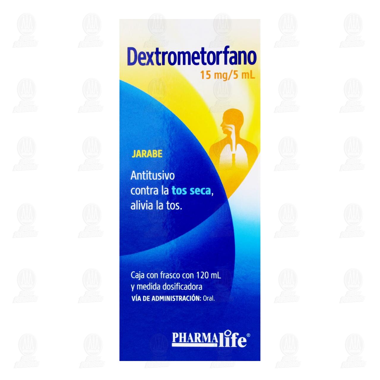 Dextrometorfano 15mg/5ml, 120 ml Pharmalife. image number 1