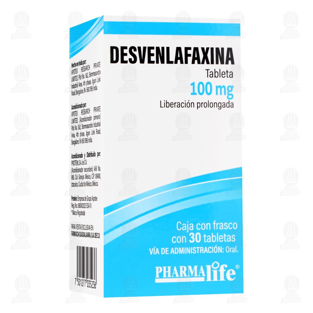Imagen para Desvenlafaxina 100 mg, 30 Tabletas Pharmalife.