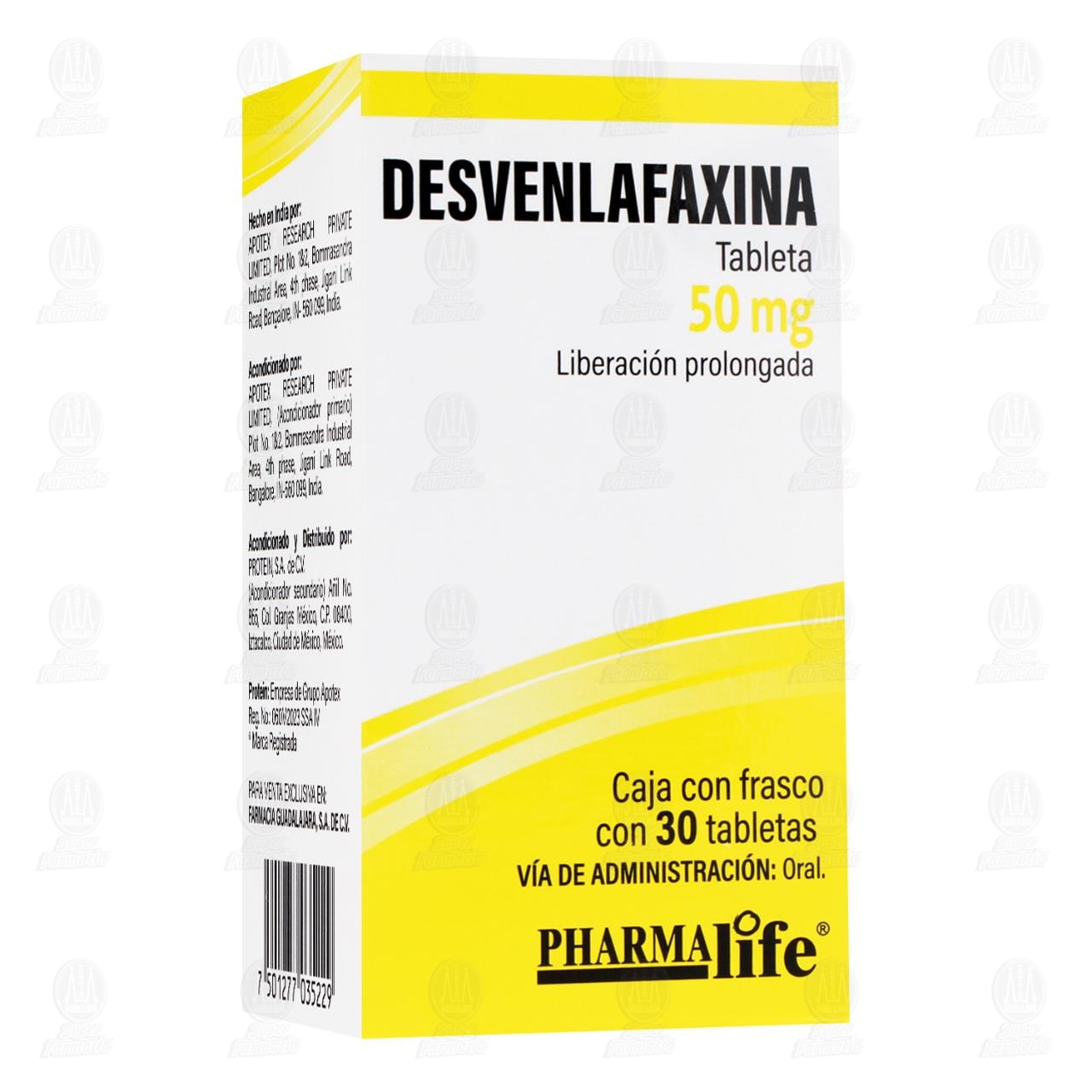Desvenlafaxina 50 mg, 30 Tabletas Pharmalife.