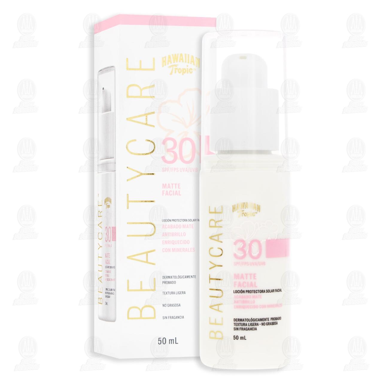 Loci&oacute;n Protectora Hawaiian Tropic Beautycare Facial 30+SPF Matte Facial, 50 ml. image number 3