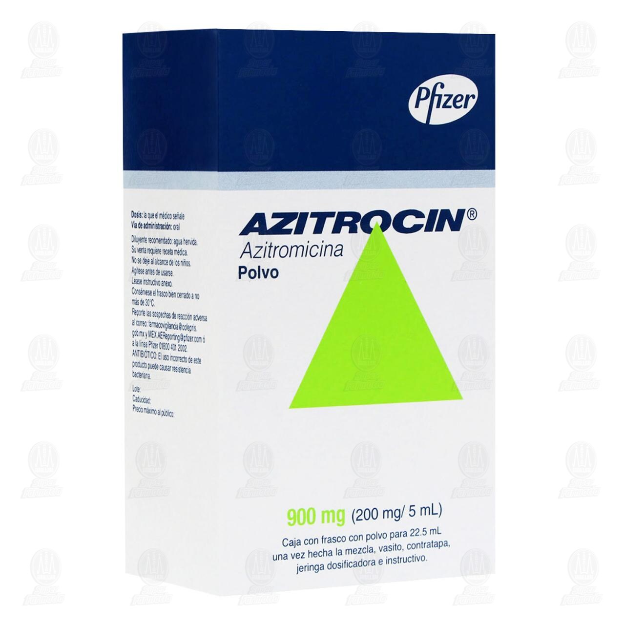 Azitrocin Polvo 900 mg, 22.5ml. image number 0