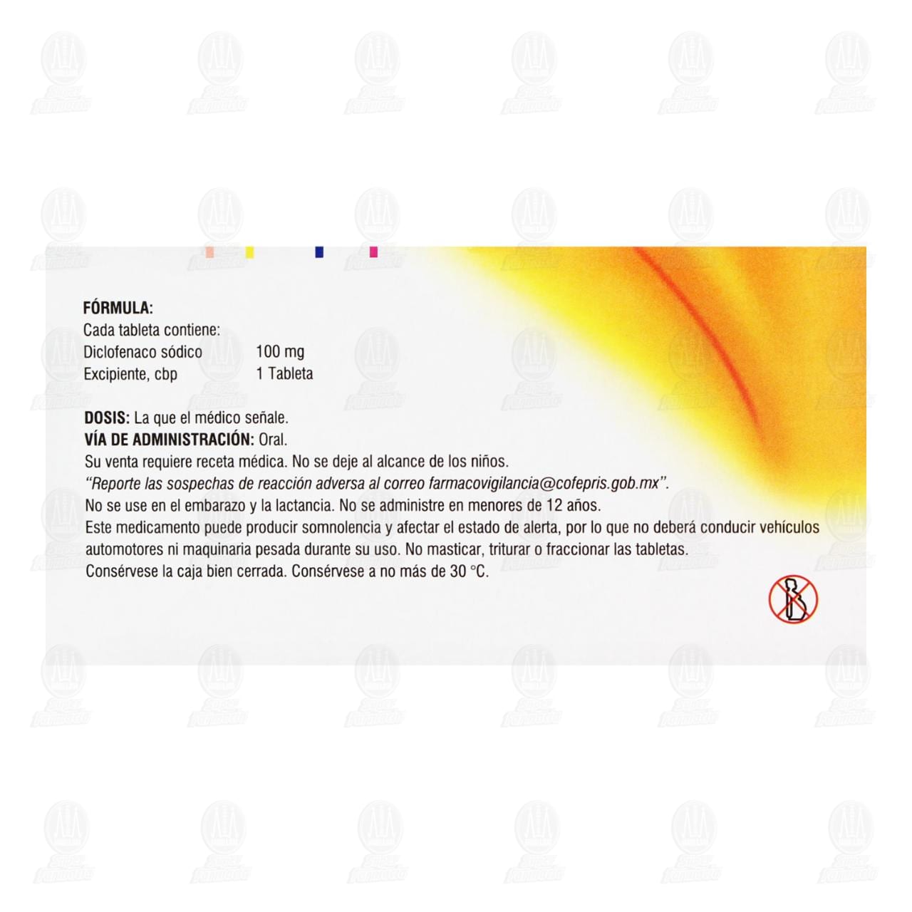 Diclofenaco 100 mg, 10 Tabletas Pharmalife. image number 2