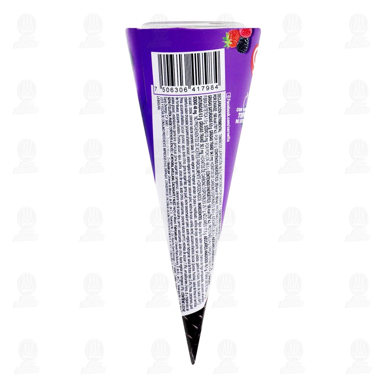 Barquillo Cornetto Moras con Crema, 100 ml. image number 1