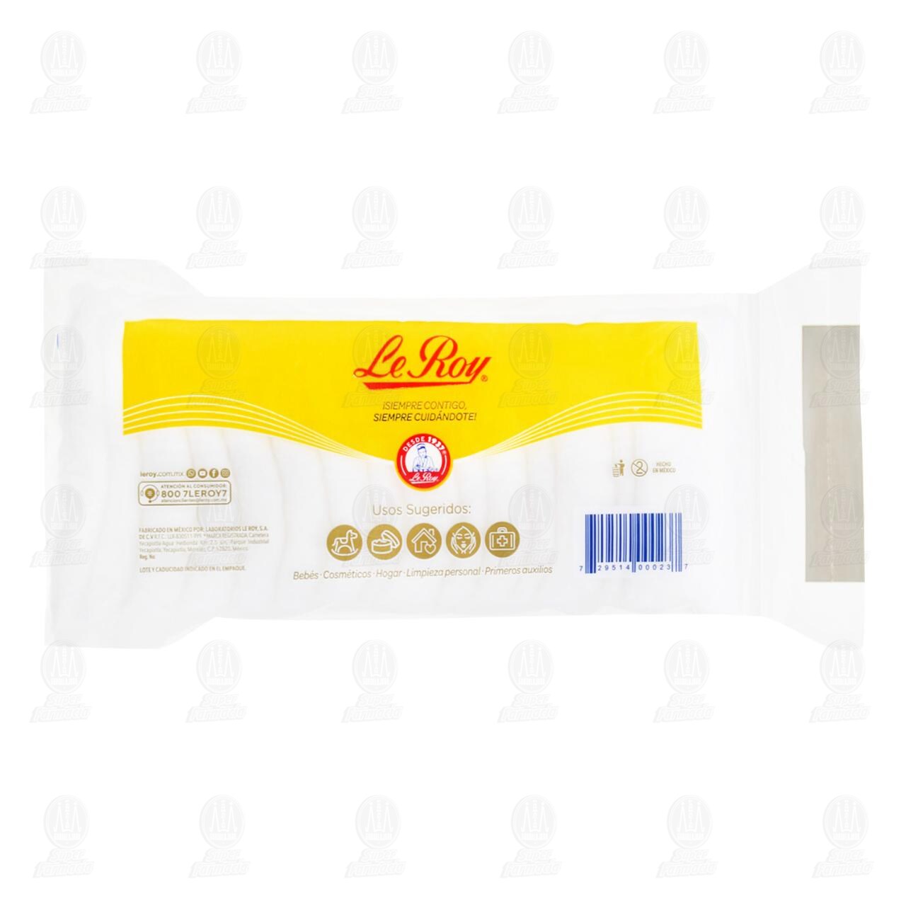 Algodón Plisado Le Roy Premium Cuidado Personal, 25 gr. image number 1