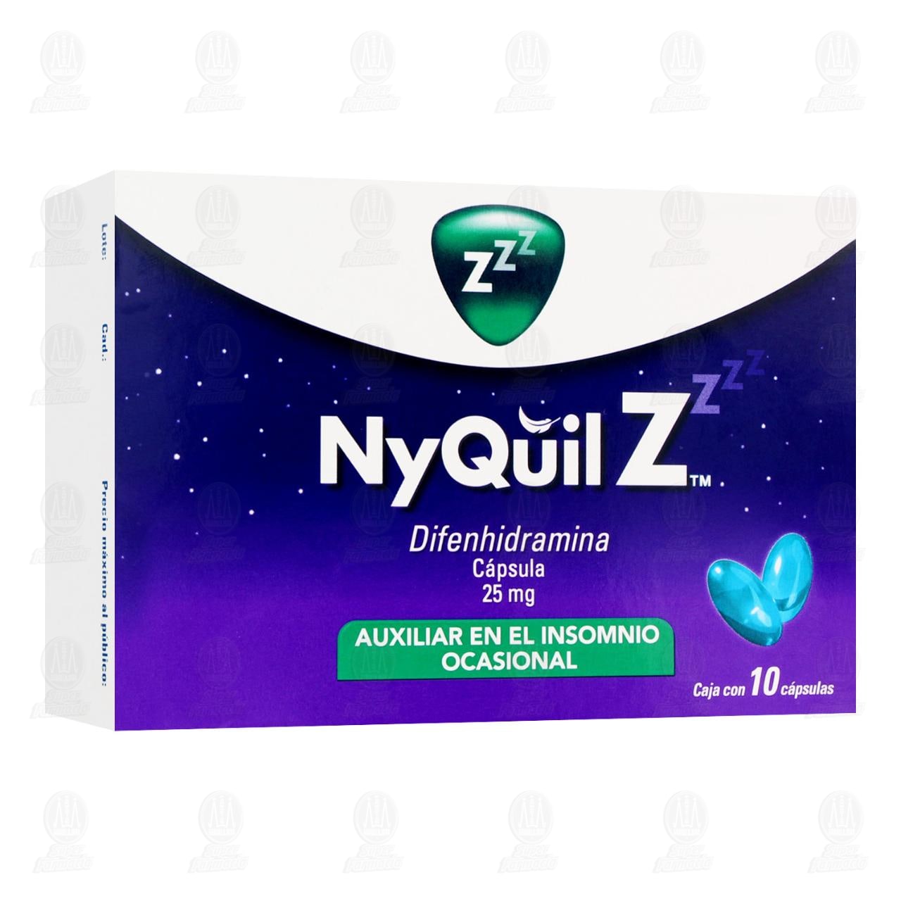 NyQuilZ 25 mg, 10 Cápsulas.