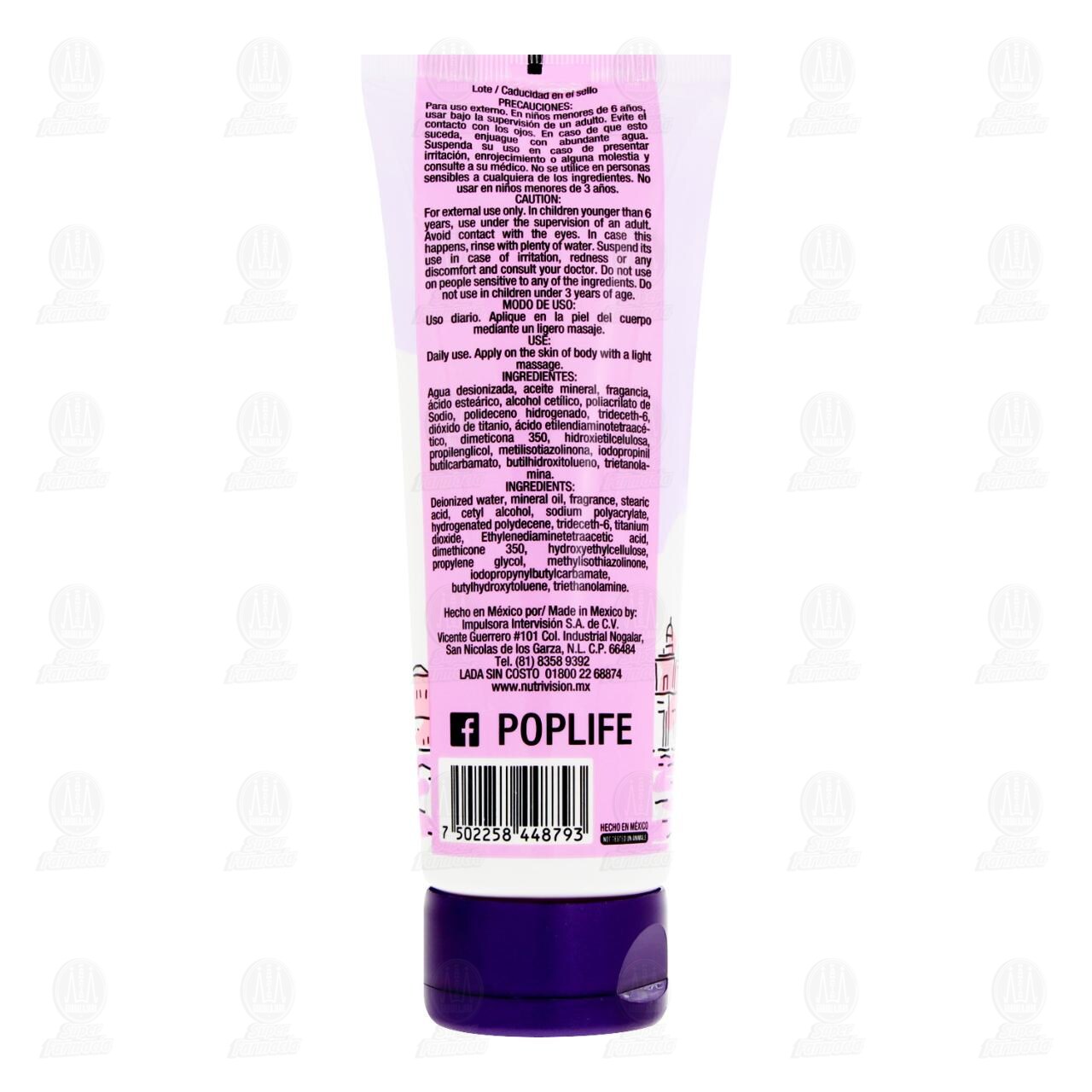 Crema Corporal Pop Life Venecia, 200 ml. image number 1