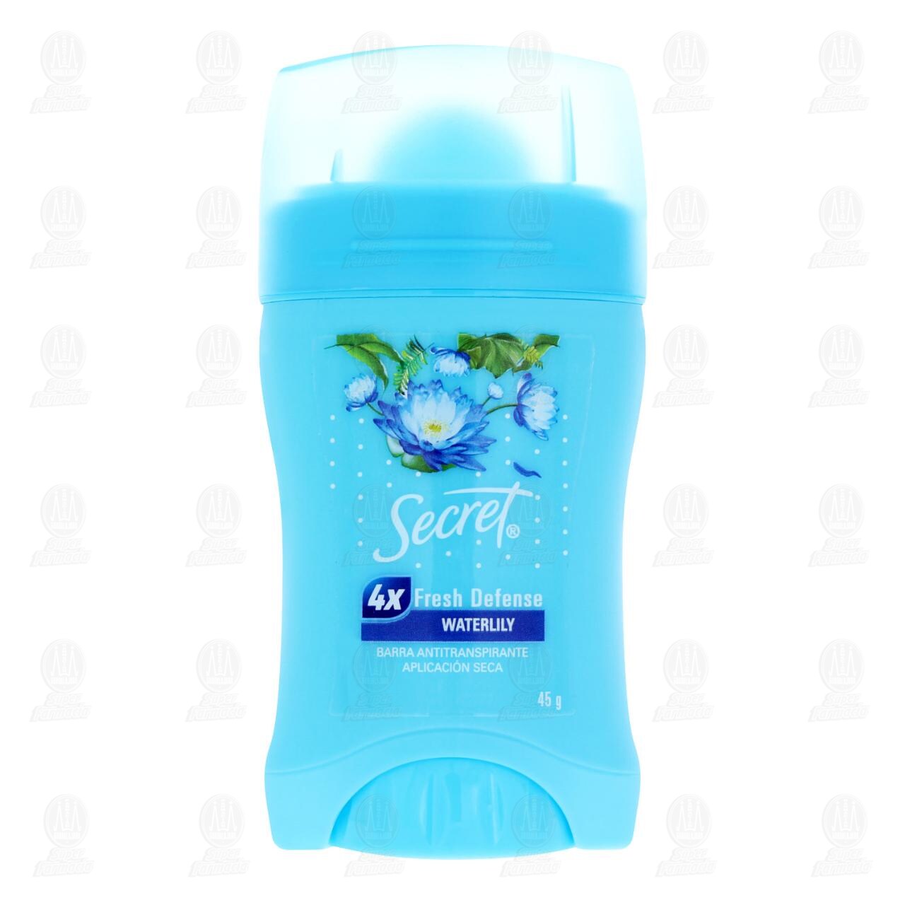 Antitranspirante Secret Fresh Defense Water Lily en Barra, 45 gr. image number 1