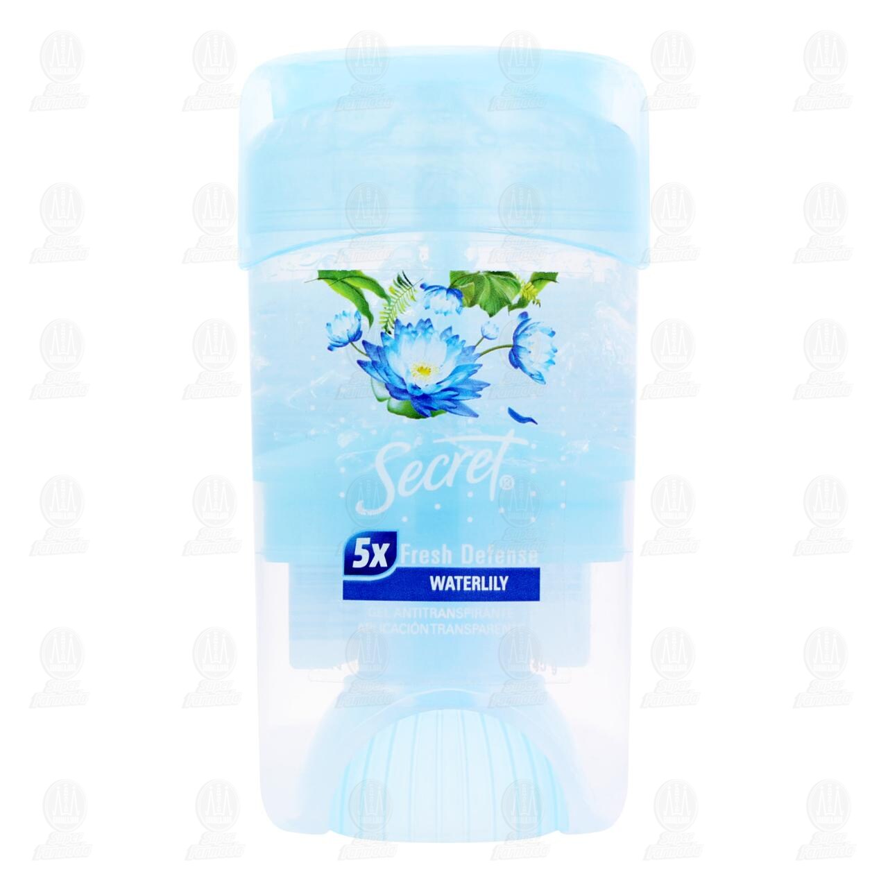 Gel Antitranspirante Secret Fresh Defense Water Lily, 45 gr. image number 1