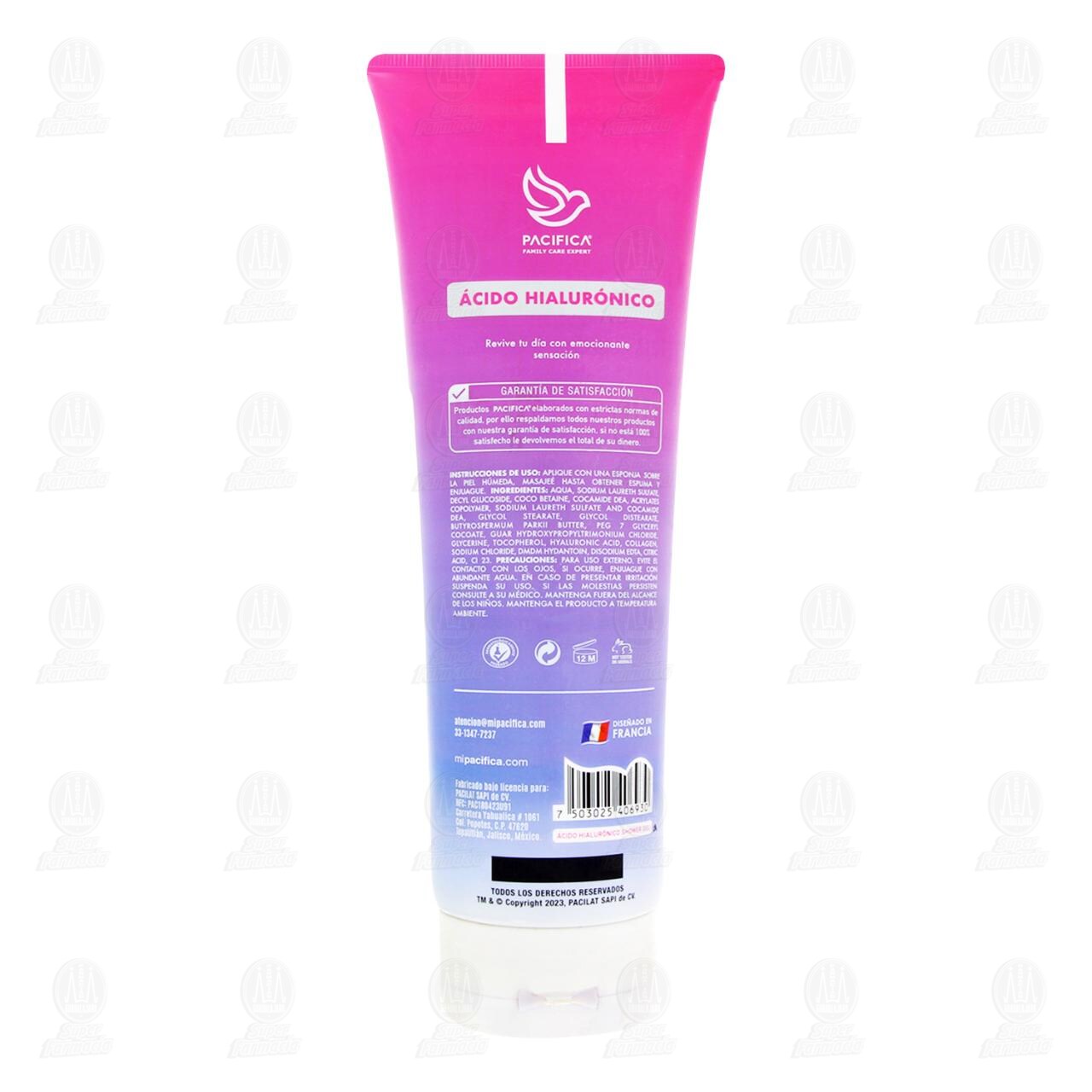 Shampoo Corporal Pacifica Family Care Expert Smooth Repair &Aacute;cido Hialur&oacute;nico + Vitamina E y Col&aacute;geno, 500 ml. image number 1