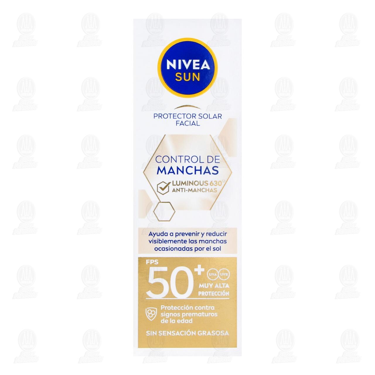 Protector Solar Facial Nivea Sun FPS50+ Control Manchas Luminous 630, 40 ml. image number 1