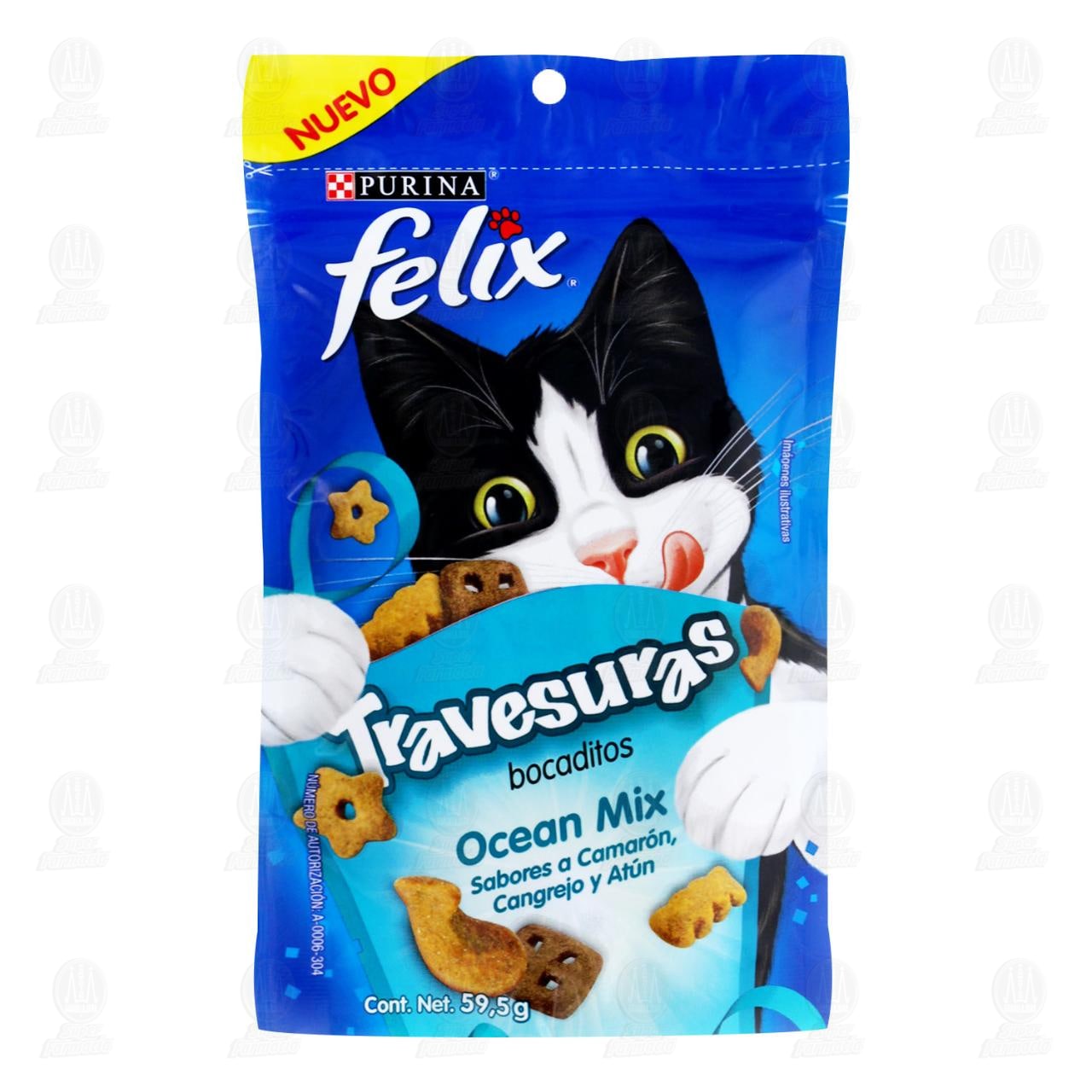 Imagen para Bocaditos Purina Feliz Ocean mix, 59.5 gr.